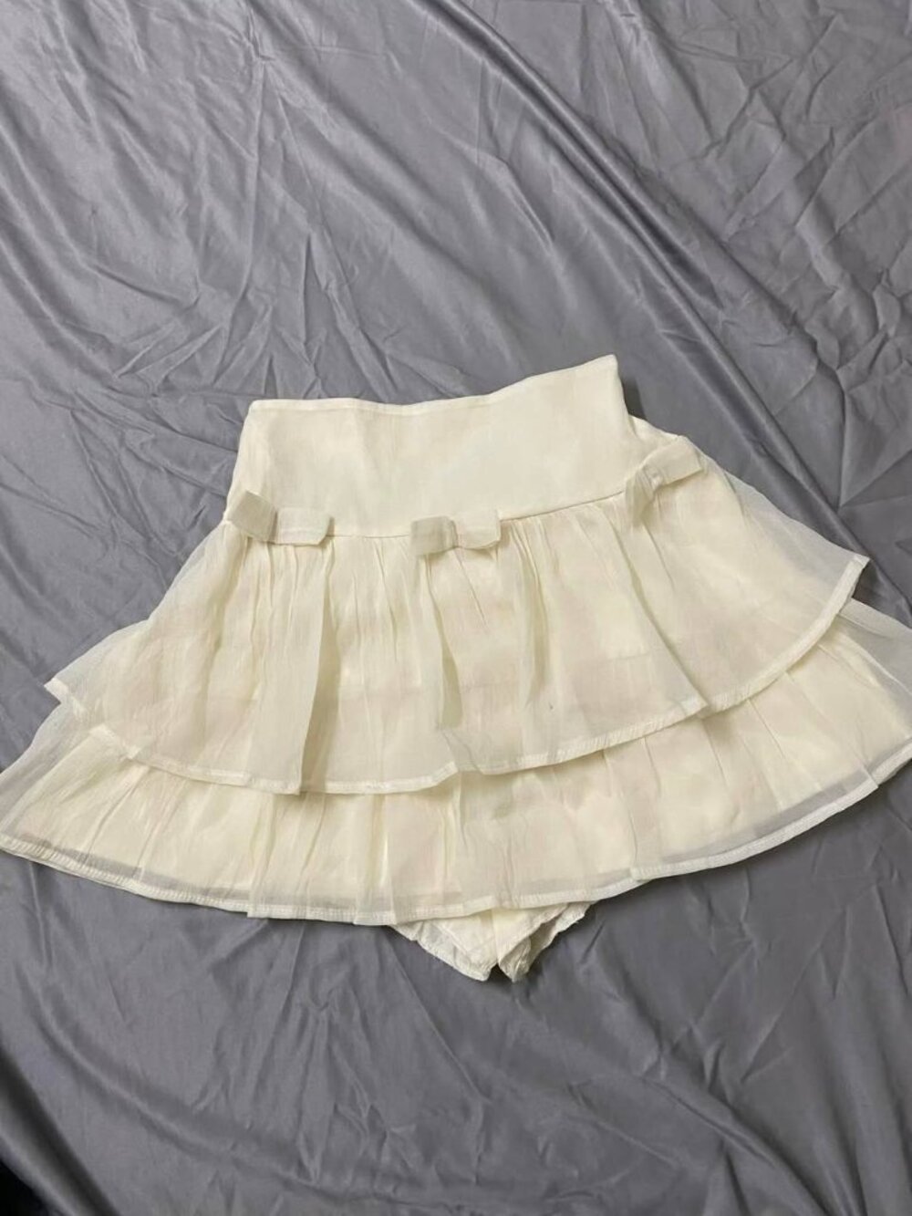 Cream Mini Skirt